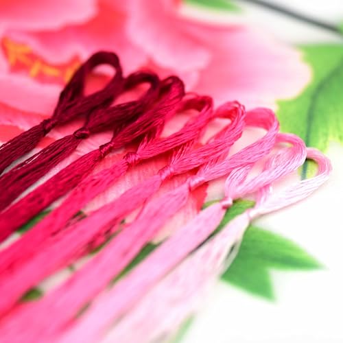 Image of Mulberry Silk Floss Embroidery Thread Floss-Cross Stitch Threads China Silk Woven Jewelry Threads DIY Kits (09)