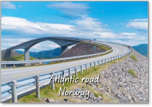 Atlantic Road in Norway, Fridge Magnet