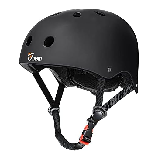 JBM Skateboard Helmet - Lightweight, Adjustable & Design of Ventilation Skate Helmet for Scooter, Roller Skate, Inline Skate