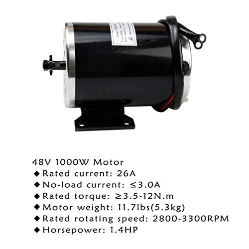 Zxtdr 48V 1000W Brushed Speed Motor And Controller Set For Electric Scooter Go Kart Bicycle E Bike Tricycle Moped #TOP2