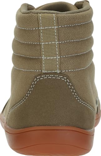 Image of WHITIN Men's Wide Hi-top Minimalist Barefoot Sneakers | Zero Drop Sole | Cushioned Ankle Support