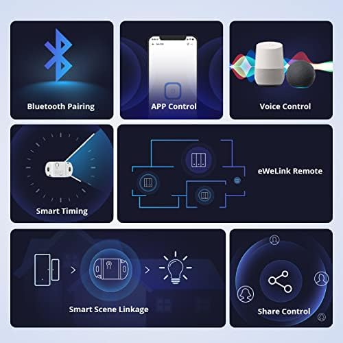 Woolley WiFi Smart Switch Wireless Smart Switch Module for Home Automation Smart Relay Switch 10A Works with Alexa, Google and eWelink App