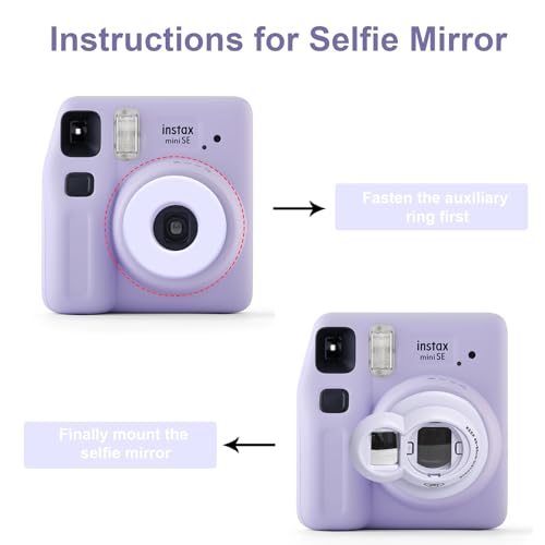 Accesorios CAIYOULE para cámara Fujifilm Instax Mini SE Bolsa morada miniatura 3