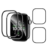 Carantee 2 Pack TPU Verre Trempé pour Apple Watch Series 10/11(42mm), Anti Rayures Protection écran, Tactile sensible, 0,15mm Bords noirs incurvés 3D, HD Sans Bulle Apple Watch 42mm Vitre Protection