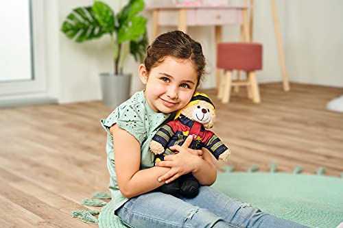 Simba 108101001 - Feuerwehr Plüschbär Rosenbauer, kuschelweich, 30cm, im Feuerwehranzug, für Kinder ab den ersten Lebensmonaten geeignet