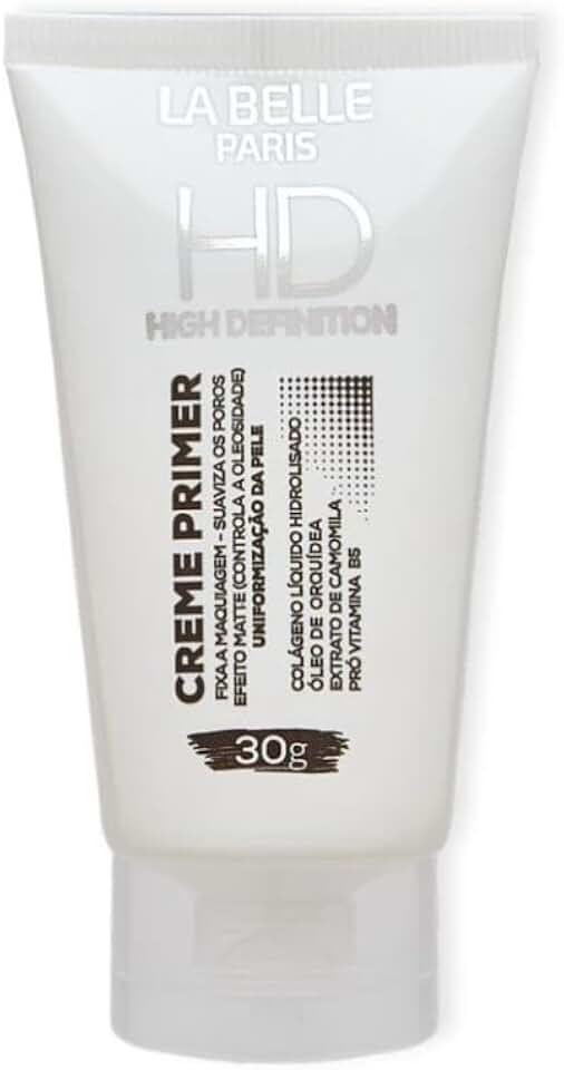 Primer Facial HD Efeito Matte 30g La Belle | Controla Oleosidade, Minimiza Poros, Fixa Maquiagem