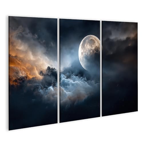 Tableau sur toile grand format Mystique Moonshine déco salon ciel