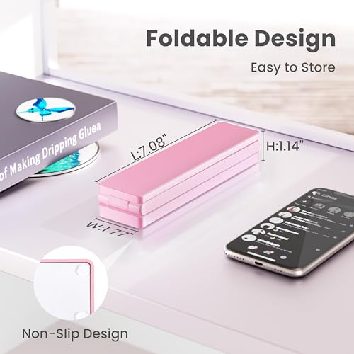 Winartton UV Light for Resin Curing, 54W UV Resin Light Lamp, Wireless & Foldable, 3-in-1 Uses for Molds, DIY Craft Deco (Pink) by Winartton - Image 6