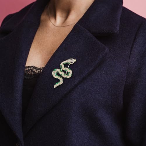 Broche de serpiente Faucet de metal resistente y pasador brillante de moda 2