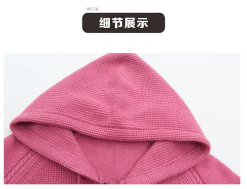 Women Cardigan Sweater Jacket Loose Zipper Hooded Casual Cashmere Knitted Sweater Coat2