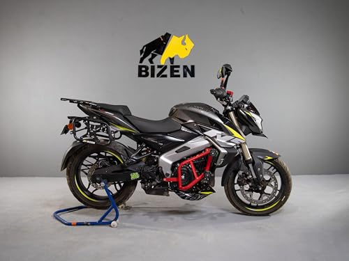 Image of Bizen Bajaj Pulsar NS400 Premium Crash Guard /Engine Guard with Double Frame Sliders - RED