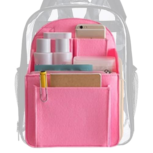 Organizador Mochila Felt - Separador Interior De Múltiples Bolsillos Para Maleta | Divisor De Almacenamiento De Viajes Para Cosméticos Teléfono Accesorios Electrónicos Tableta