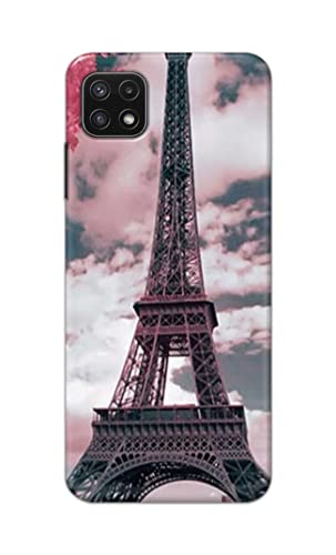 Image of Lovers Famous Place Eiffel Tower in Paris Hard Back Case Cover for Samsung Galaxy A22 5G, A22s 5G Back Cover -(J5) VNS2227