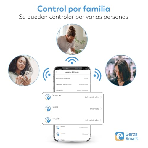 Miniatura 9 de Garza Smart - Kit Sistema De Alarma Y Seguridad Inteligente Wifi 2,4 Ghz Con Cámara 1080p 360 Para El Hogar, Sirena 120 Db, Sensores De Movimiento Y Apertura De Puertas Ventanas, Control Por Voz App.