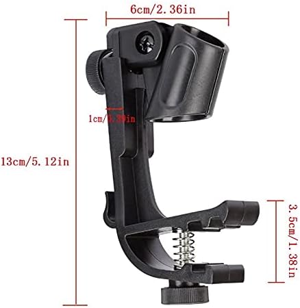 Clip on Drum Rim Shockproof Mount Adjustable Microphone Mic Clamp Stand Holder Bracket image 3