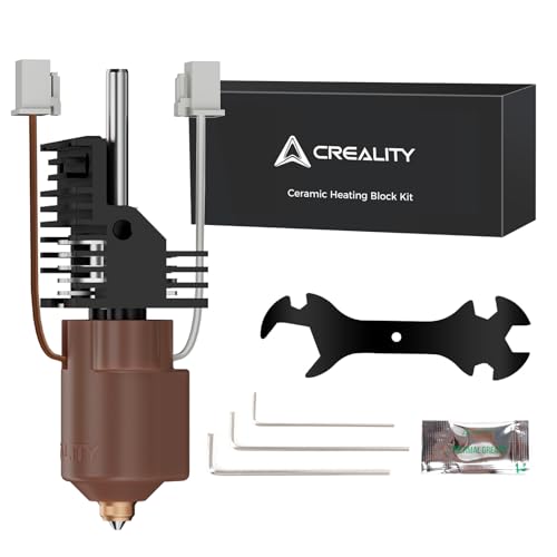 Creality Official K1 Max/K1/K1 SE/K1C Hotend Upgrade Ceramic Heating Block Kit, Terminal with Buckle, Official Unicorn Q