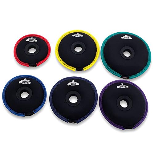 HYPERWEAR SoftBell 3 w 1 Deluxe hantle neoprenowe, regulowane, z prostym uchwytem i 2 obciążnikami 3,8 kg