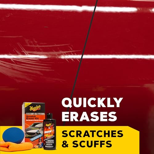 Meguiar'S G190200 Quik Scratch Eraser Kit, Automotive Cleaning Kit For Car Paint Scratch Repair, Foam Pad, Drill Attachment, Microfiber Towel And Scratch Remover thumb #1