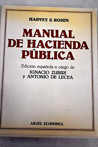 MANUAL HACIENDA PUBLICA (ARIEL) 843442018X Book Cover