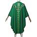 CAMDOM Catholic Priest Chasuble Church Mass Vestment Robe with Stole