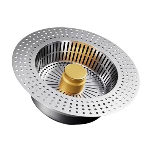 Colador Cesto de Acero Inoxidable para Fregadero Dorado miniatura 6