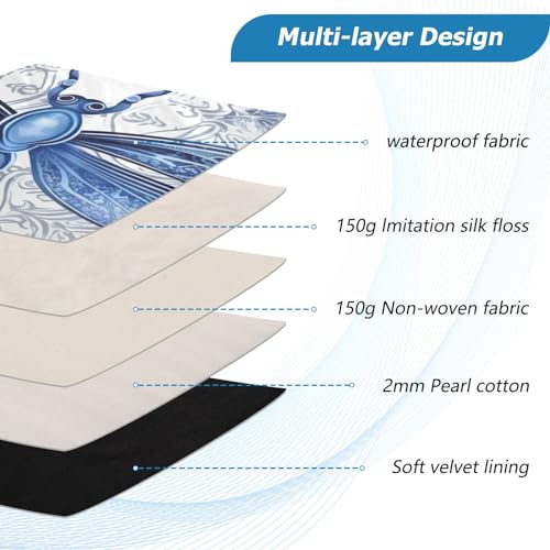 Funda para laptop 13-14 pulgadas patrón dragón impermeable y resistente miniatura 4