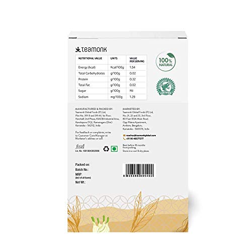 Teamonk Ashwagandha Green Tea Loose Leaf (50 Cups) - 3.5 Oz Bag | 100% Natural Ashwagandha Tea | Green Tea Leaves With Ashwagandha, Tulsi, Cinnamon And Fennel | No Additives #TOP1