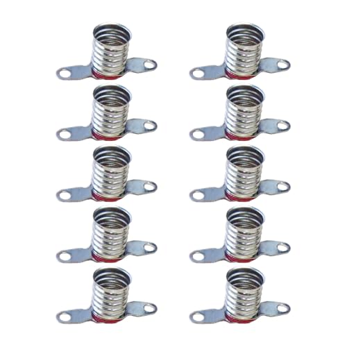 BE-TOOL 10pcs E10 Bulb Socket E10 Mini LED Bulb Socket, Copper Nickel Plated Student Physics Experiment Screw Base, Small Bulbs Holder