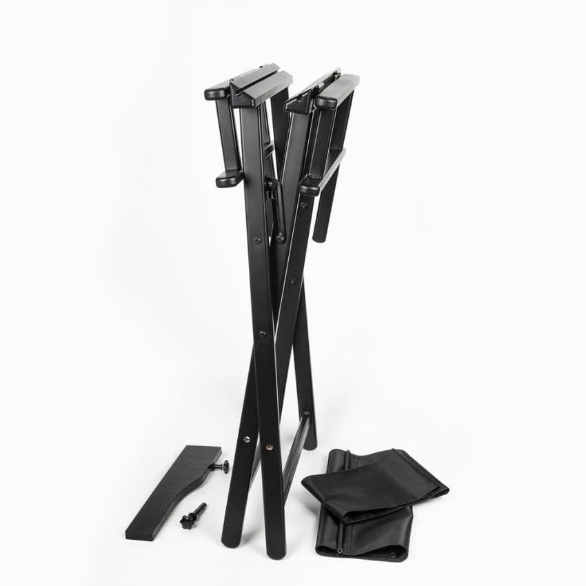 Produce Shop Chaise Pliante pour Maquillage Professionnel Noire Steven