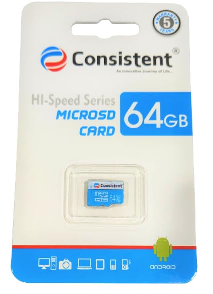Consistent 64 GB Micro SD Card | Hi-Speed Series Micro SD Cards