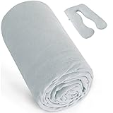 Pregnancy Pillow Cover U-Shaped 100% Cotton (ONLY Pillowcase), Super Soft Replacement Cover Fits Most 55/57 Inch Maternity Pillow, Full Body Pregnancy Pillow Case, Universal Fit, Grey