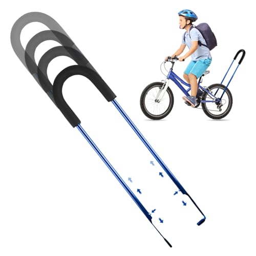 PORFOYO Barre De Poussée pour Vélo,Barre De Poussée D'équilibre pour Vélo d'enfant,Barre De Poussée Velo Enfant Universelle,Barre Velo Enfant pour Les...