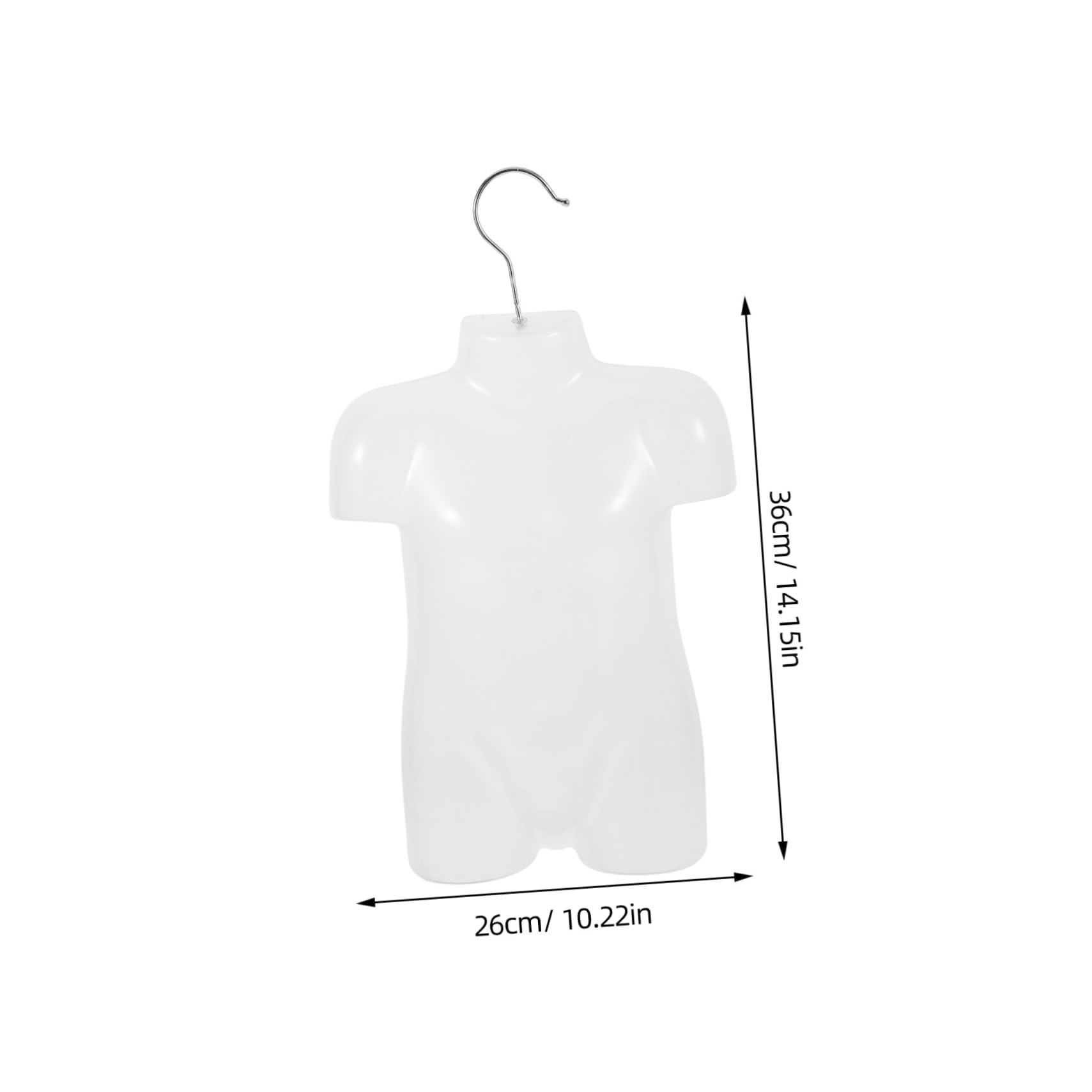 Cabilock Clothing Mannequin Display Model with Hanger Clothes Form for Store Home Use Lightweight Reusable Clothes Mannequin