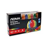 NOMA Holiday Christmas Lights | C9 LED Multicolor Bulbs | Outdoor & Indoor | 50 Count Light Set | 33.4 Foot Strand | 5 Year Warranty