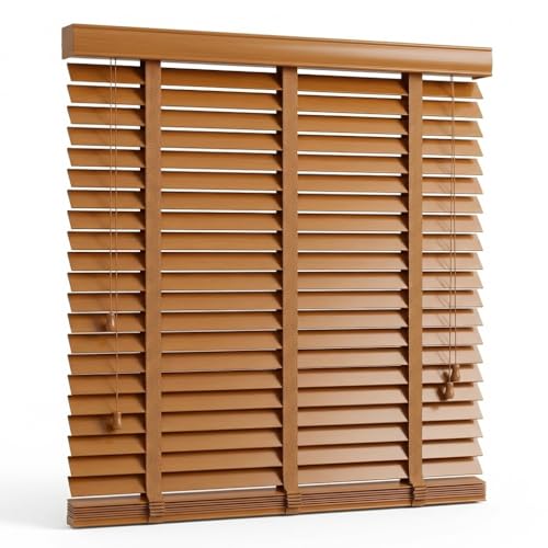 EVOZEN 2" Slats Wood Blinds for Indoor Windows with Classic