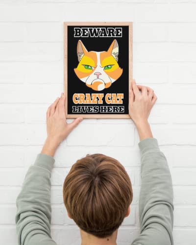 Adhesivo de pared de gato original para regalar a dueños de mascotas 6