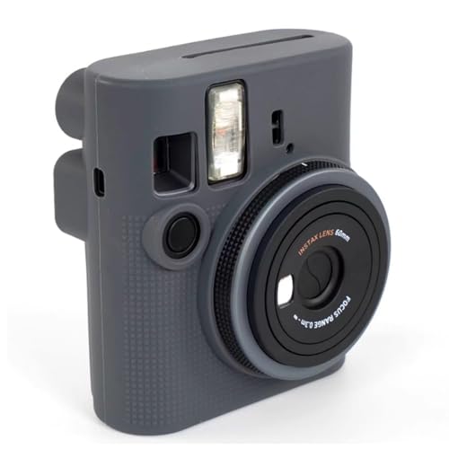 カメラ ソフト シリコン ケース グレー ラバー アーマー スキン ボディ カバー プロテクター Fujifilm Instax Mini 41 インスタントフィルムカメラ用
