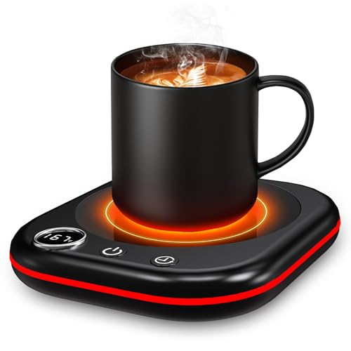 MXMZHXU Mug Warmer - 3 Temp Setting 113°F 131°F 167°F - Ambient Light - Coffee Mug Warmer for...