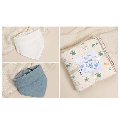 Baby Boy Gifts with Blanket Onesies Toys Baby Shower Gift for Baby Boy