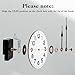 Roymnie Clock Mechanism Replacement Battery Operated Silent Clocks Kit Include Clock Hands Second Hand DIY Repair Parts Shaft Length 12mm(15/32 Inches)