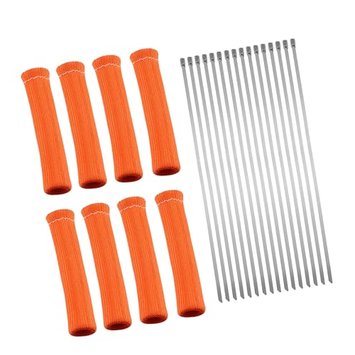 VekAuto 8 peças de capa protetora para botas de arame de vela de ignição de motor com 16 peças de ab