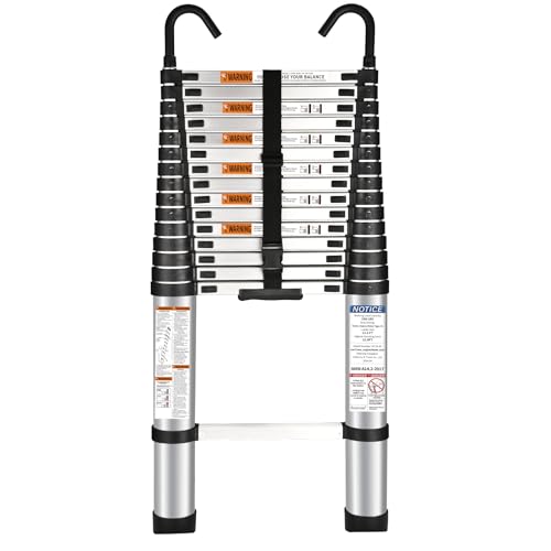 Telescoping Ladder 155 FT withb Hook Aluminum (Telescoping Ladder 15.5 Ft) Review