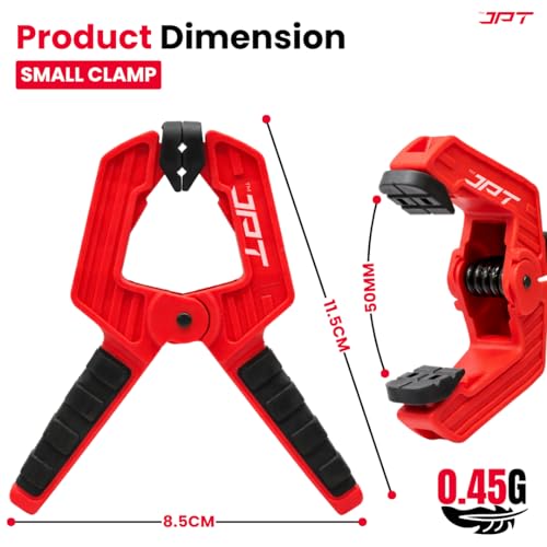 Image of JPT 2 Inch Ultra Heavy-Duty Spring Clamp 50mm Wide Jaw | Reinforced Body with Hardened Steel Spring | 45 Rotating Pads | Strong Grip Woodworking & Carpentry Clamp for Workshop & DIY| ๐๐๐๐ค ๐๐ ๐