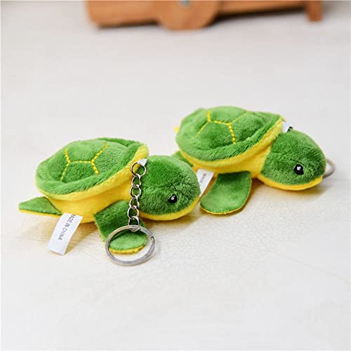 Rebaba Mini Tortoise Plush Toy Stuffed Animal Toy Cute Plush Sea Turtle Keychain Pendant Cartoon Plush Doll For Birthday Gift Bag Accessories(B) #TOP5