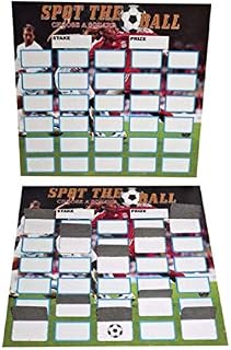 25x SPOT THE BALL 30 squares, BREAK OPEN, FUNDRAISING, CHARITY, football cards