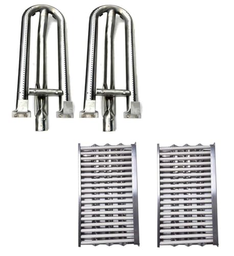 Htanch SN2911 (2-Pack) SA2171 (2-Pack) DCS Radiant Tray,Heat Plates and Ceramic Rod Complete for DCS 27DBQ, 27DBQR, 27DBR, 27DSBQ, 27DSBQR, 27FSBQ, 27FSBQR, 36DBQ, 36DBQAR, 48DBQ, 48DBQAR, 48DBQR