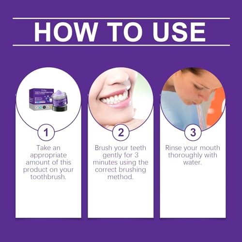 Image of 2-Pack Teeth Restoration Mineral Powder, Purple Dental Restoration Mineral Powder, Effective in Strengthening Teeth and Gums for Daily Use (50G)