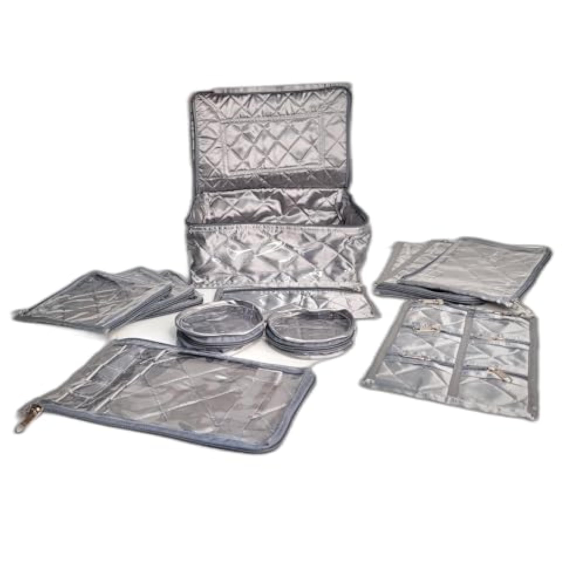 Vriti Creations Satin Jewellery Organisers Storage Box