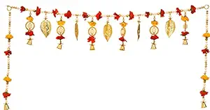 Vending India Decor Traditional Handmade Golden Door Hanging/Bandarwa/Toran for Door, Traditional Bandarwal for Door, 37