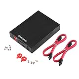Se adapta a discos duros/SSD SATA de 7 ~ 9,5 mm y 2,5 pulgadas en una bahía de disquete de 3,5 pulgadas